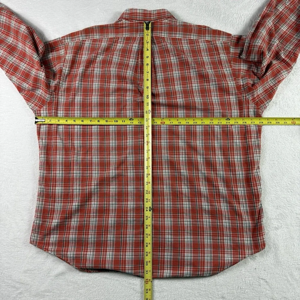Ralph Lauren Button Down Blake Shirt Mens XL Red Plaid‎ Cotton Pony